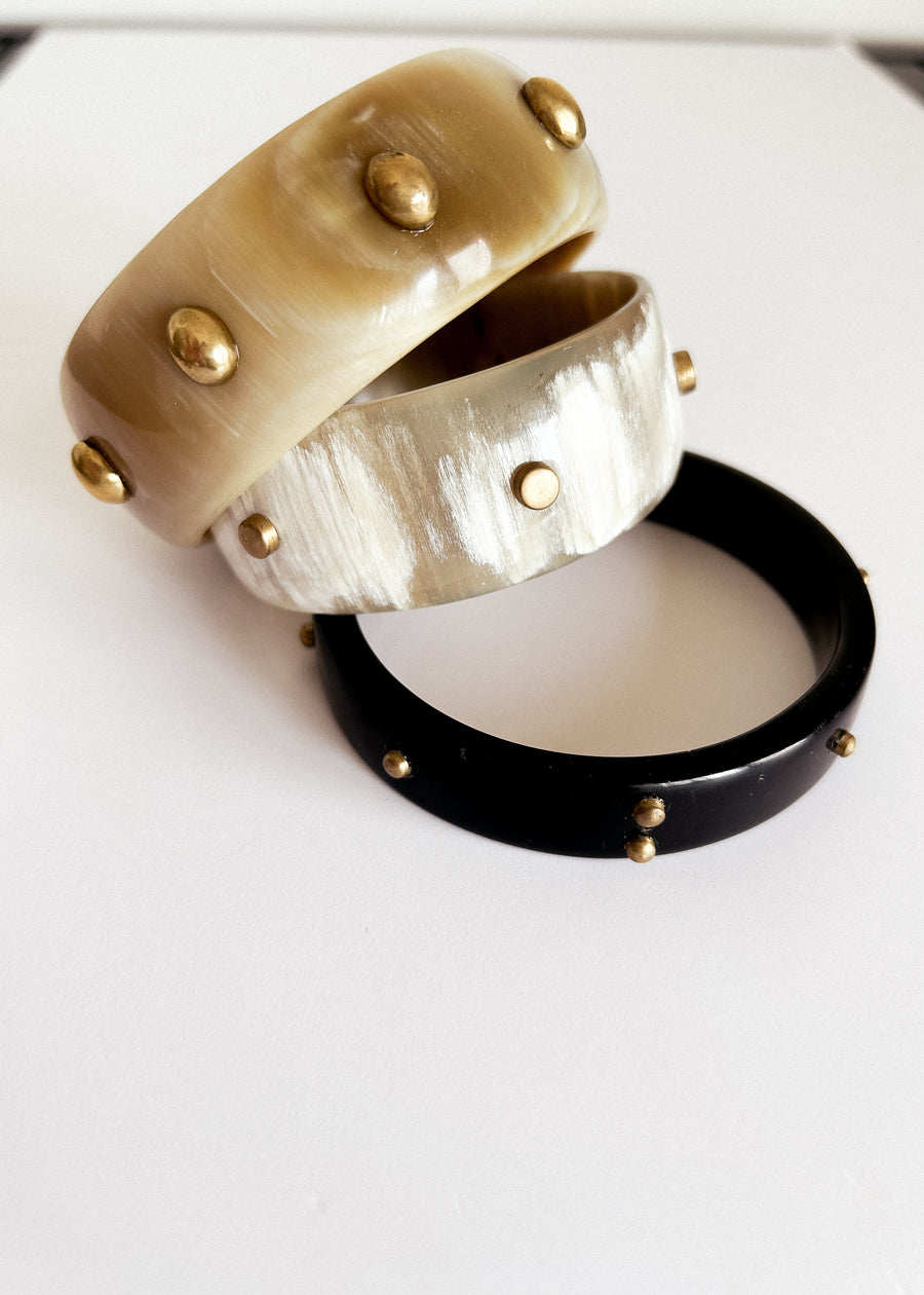 Studded Horn Bangles Mix