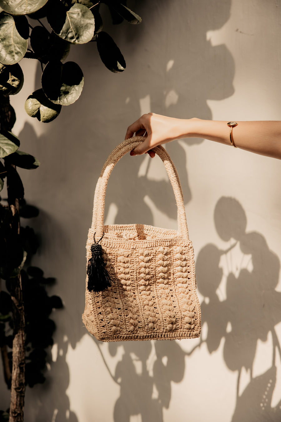 The Cheeky Boxy Bag -Natural