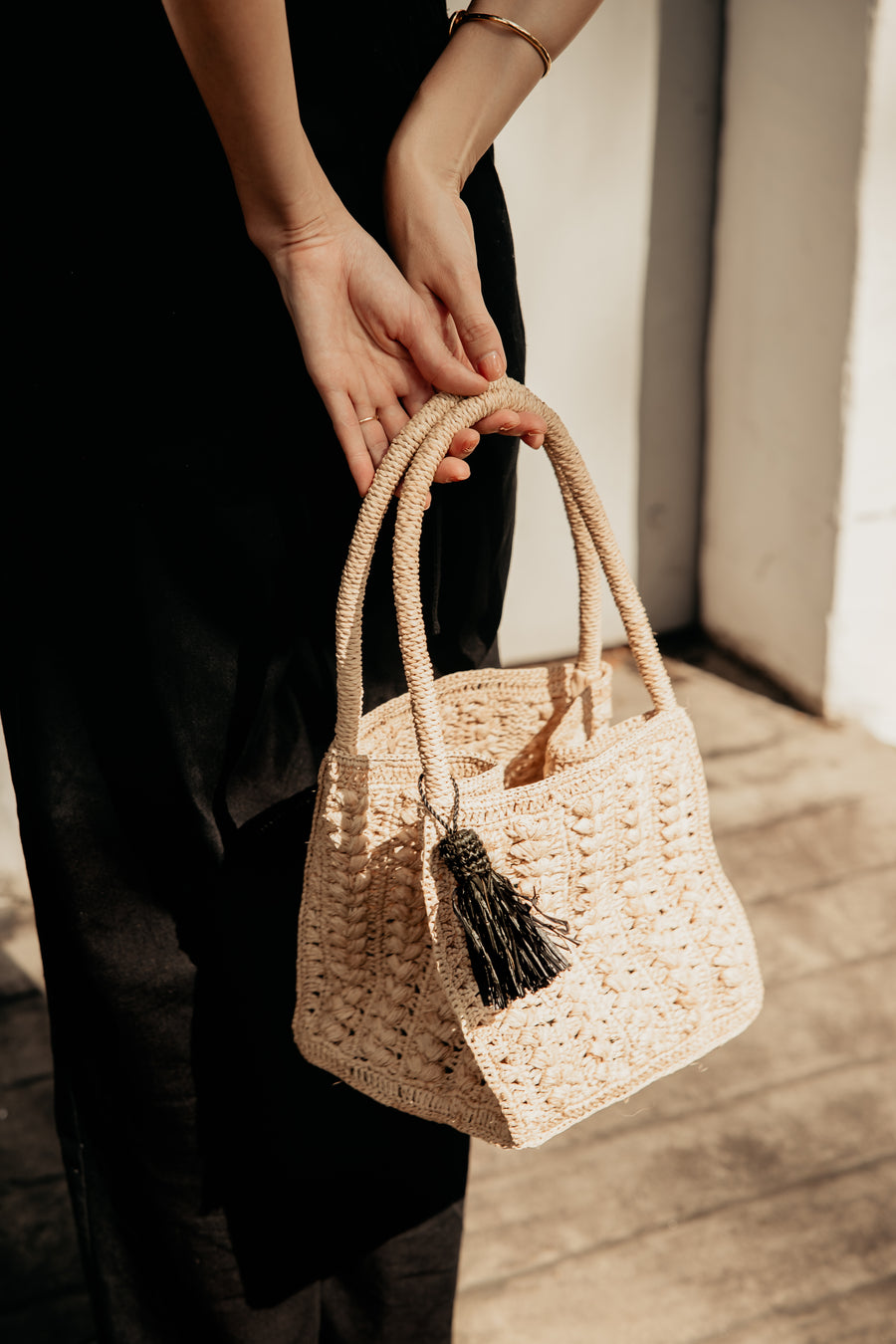 The Cheeky Boxy Bag -Natural