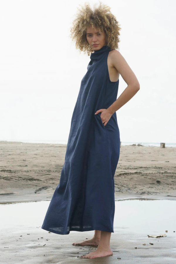 Twiga Dress Long - Dark Blue