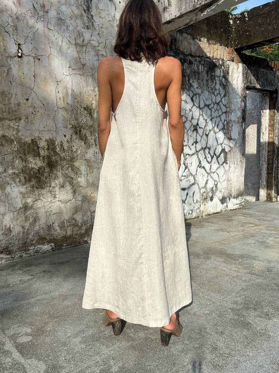 Twiga Dress Long - Natural