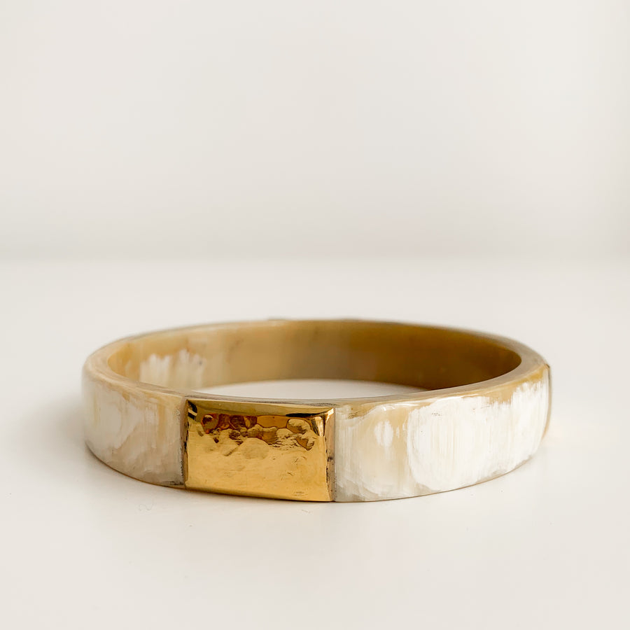 Zuri White Bangle