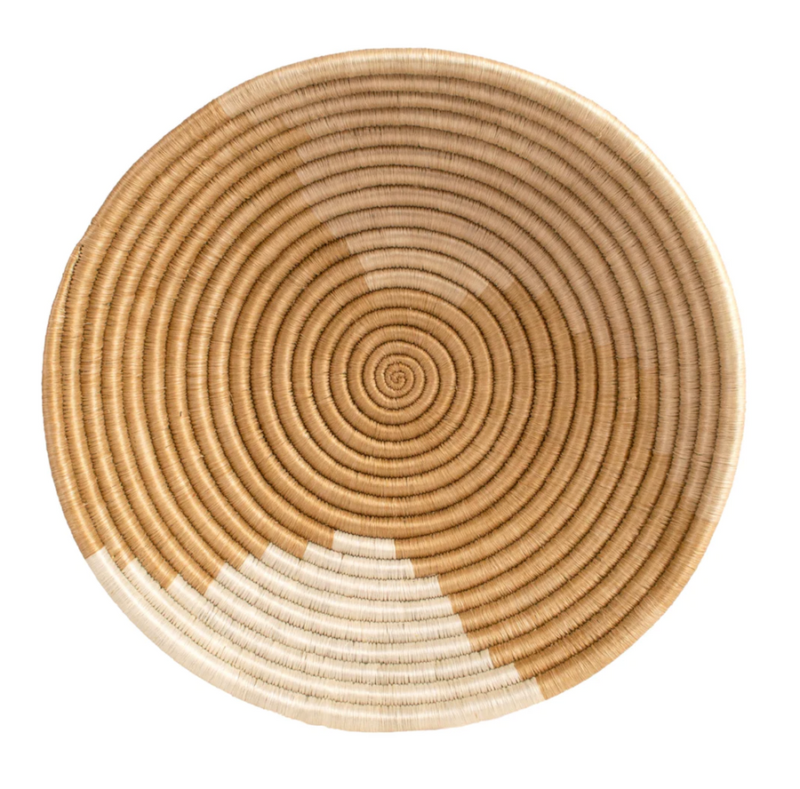 Sand Woven Bowl - 12" Refined