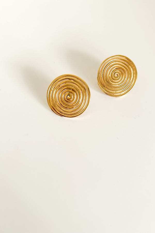 Spiral Stud Earrings
