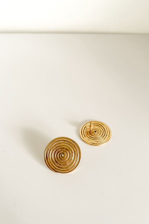 Spiral Stud Earrings