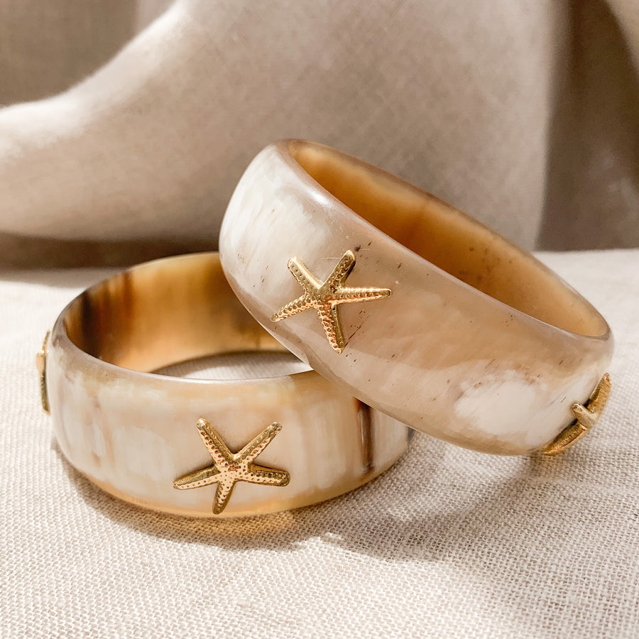 STARFISH BANGLE WHITE - Ashepa Lifestyle