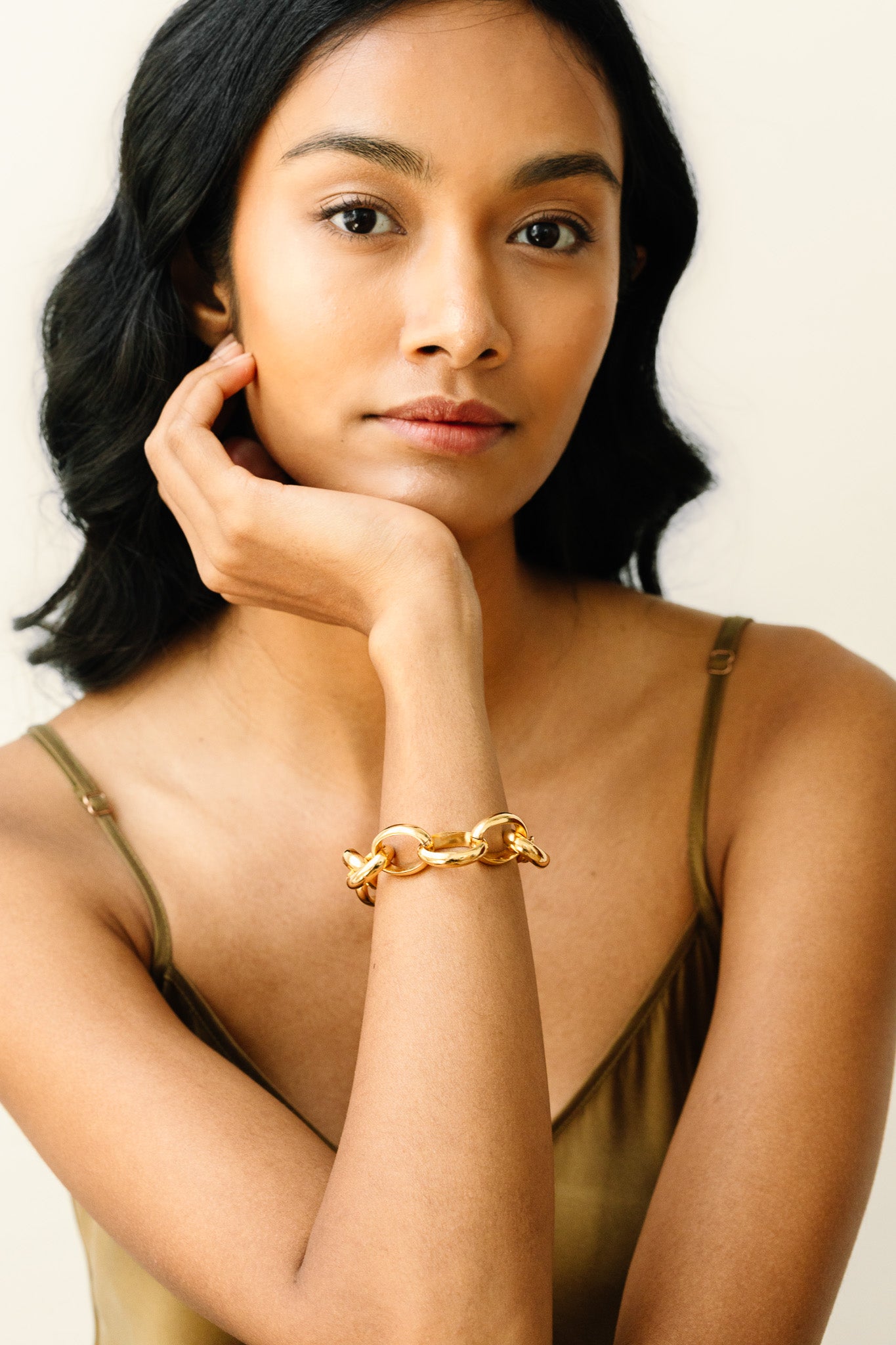 Zulu Chain Link Bracelet GoldPlated Brass Jewellery Online Ashepa